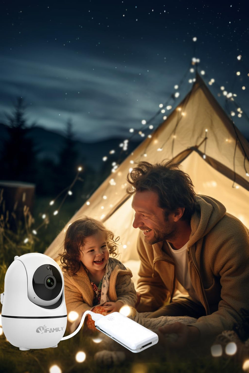 iFamily two-way talk lets you soothe from afar.