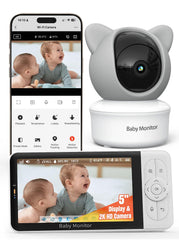 iFamily WiFi baby monitor app view showing live feed and remote access.