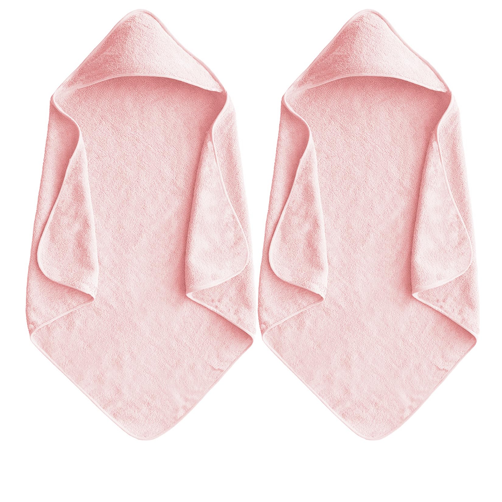 IFaryMes baby hooded towel Sakura Pink folded shows plush softness for gentle drying