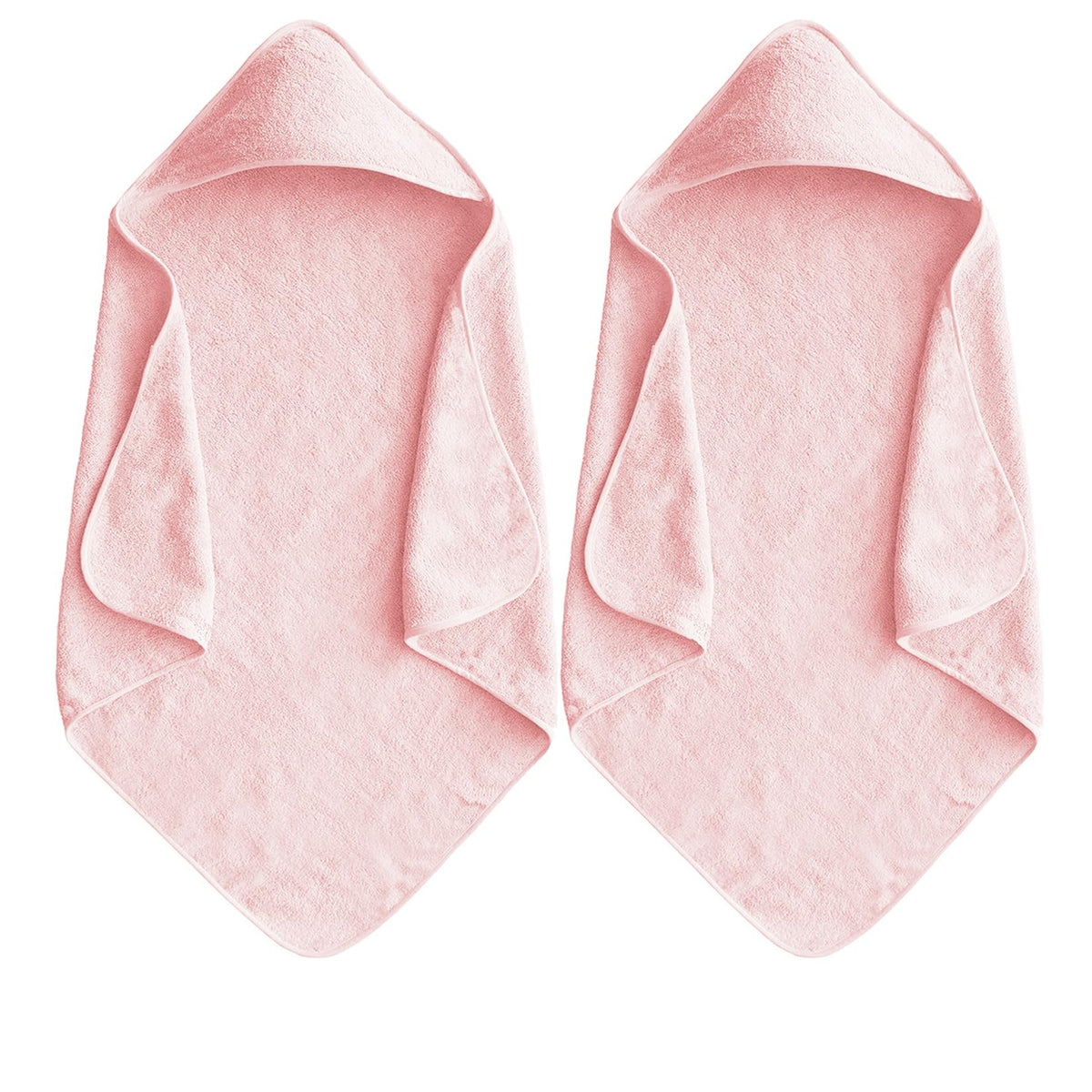 IFaryMes baby hooded towel Sakura Pink folded shows plush softness for gentle drying