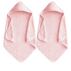 IFaryMes baby hooded towel Sakura Pink folded shows plush softness for gentle drying