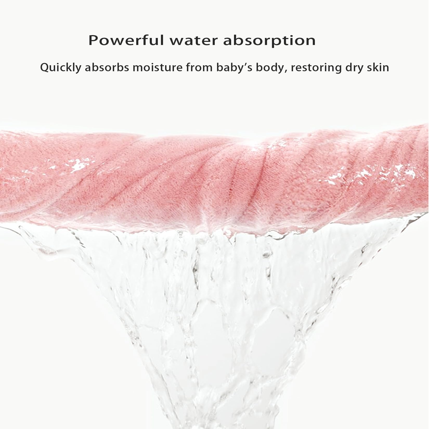 IFaryMes Sakura Pink hooded towel used as baby blanket after bath