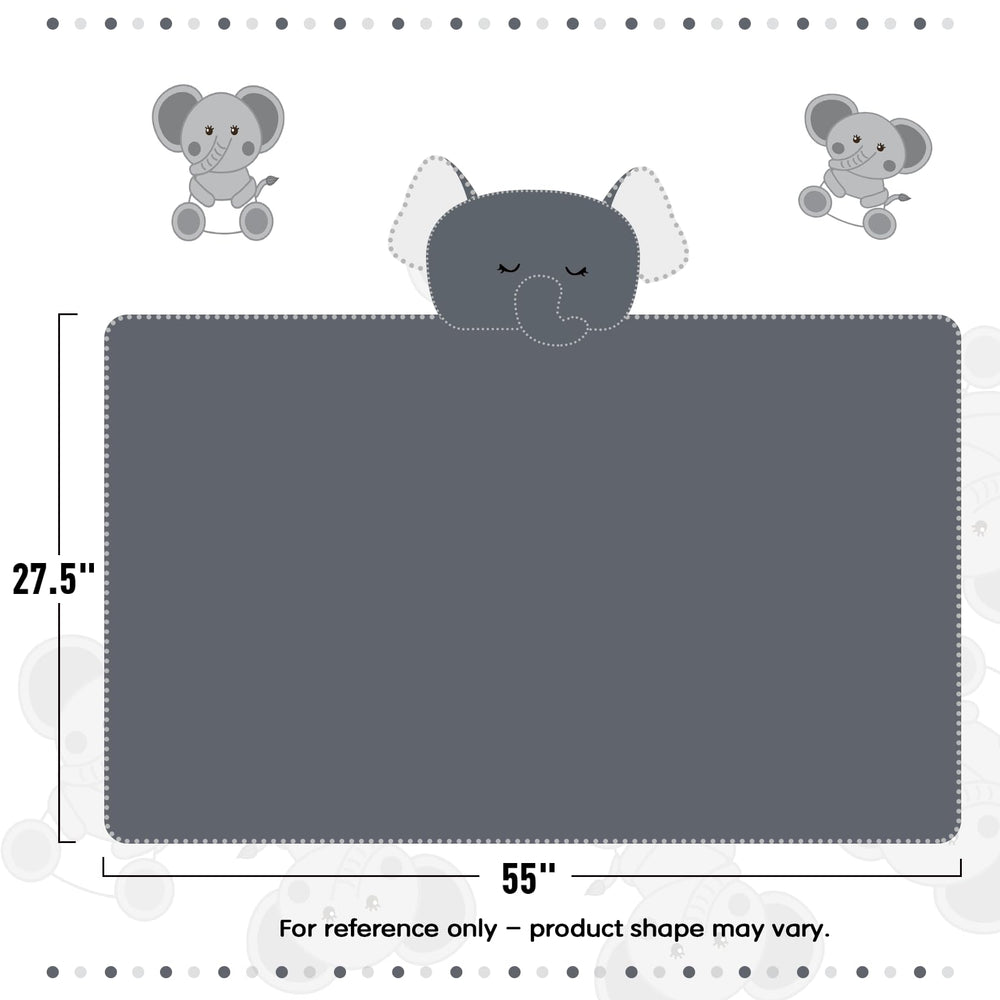 IFaryMes toddler hooded bear gray full emphasizes plush material for cozy drying