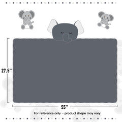 IFaryMes toddler hooded bear gray full emphasizes plush material for cozy drying