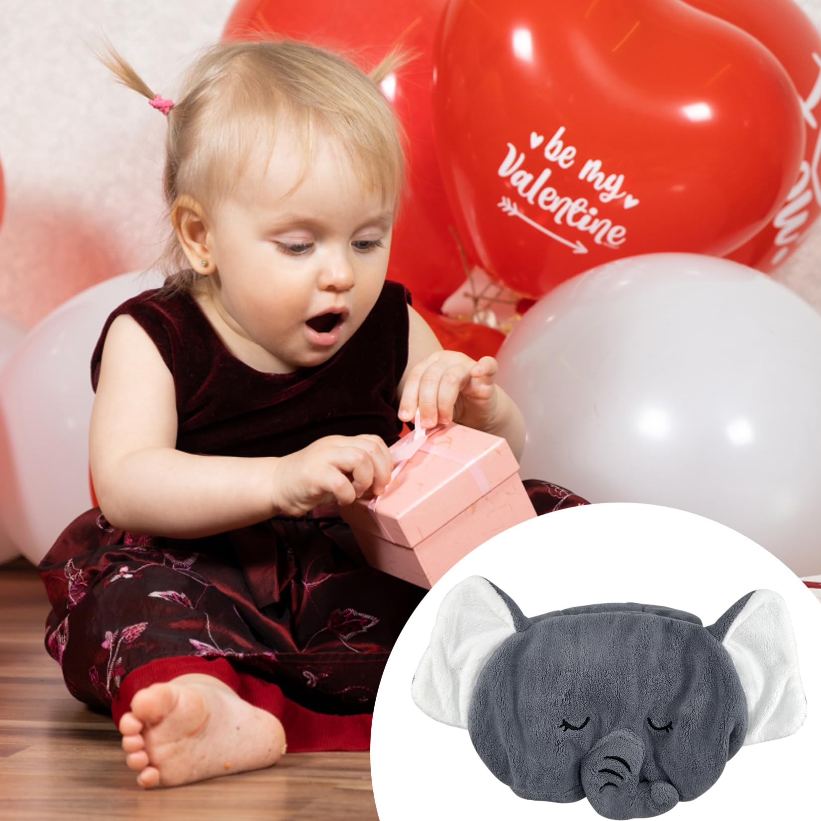 IFaryMes toddler hooded deer gray closeup demonstrates snug towel around little shoulders