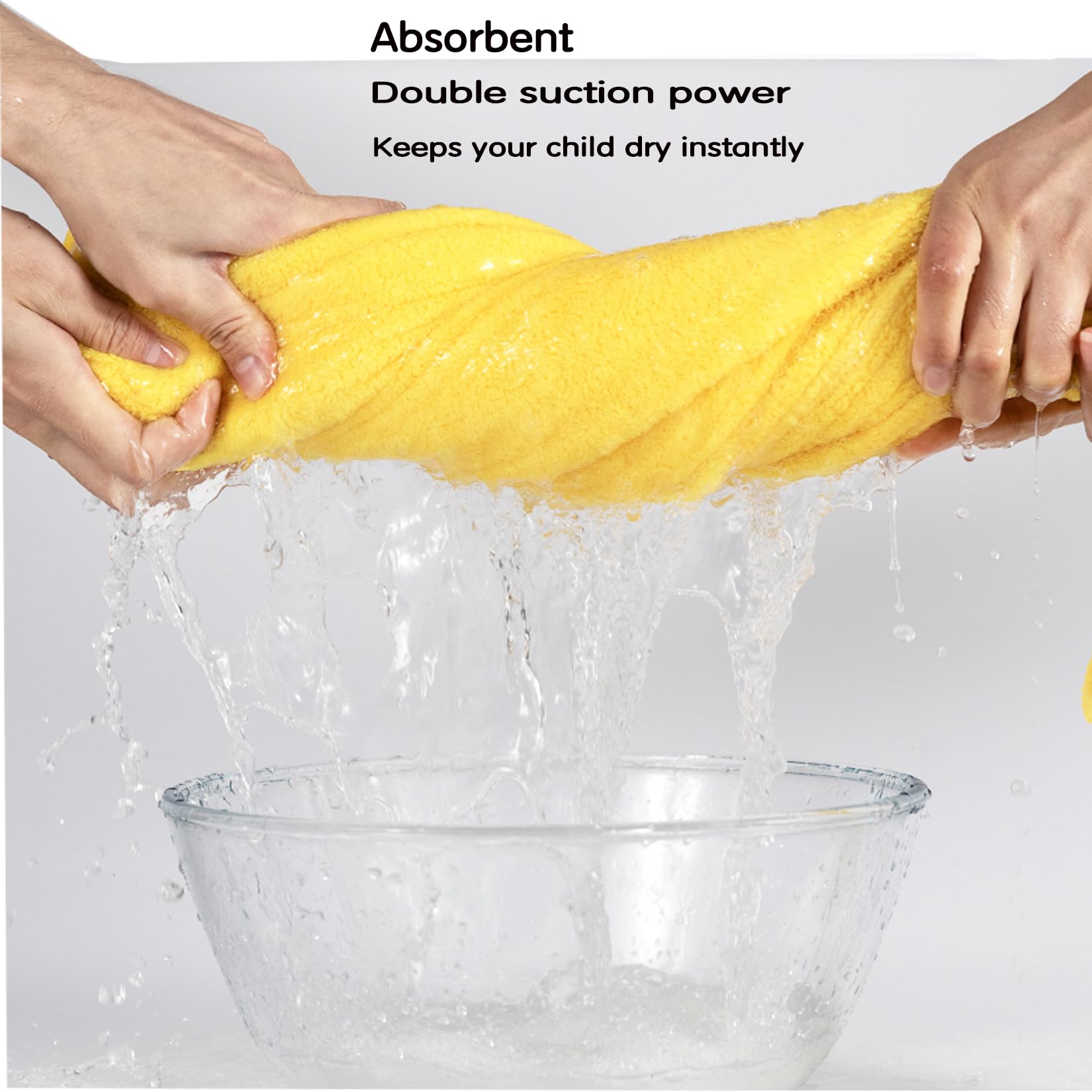 IFaryMes hooded-deer design towel makes bath time gentle and fun.