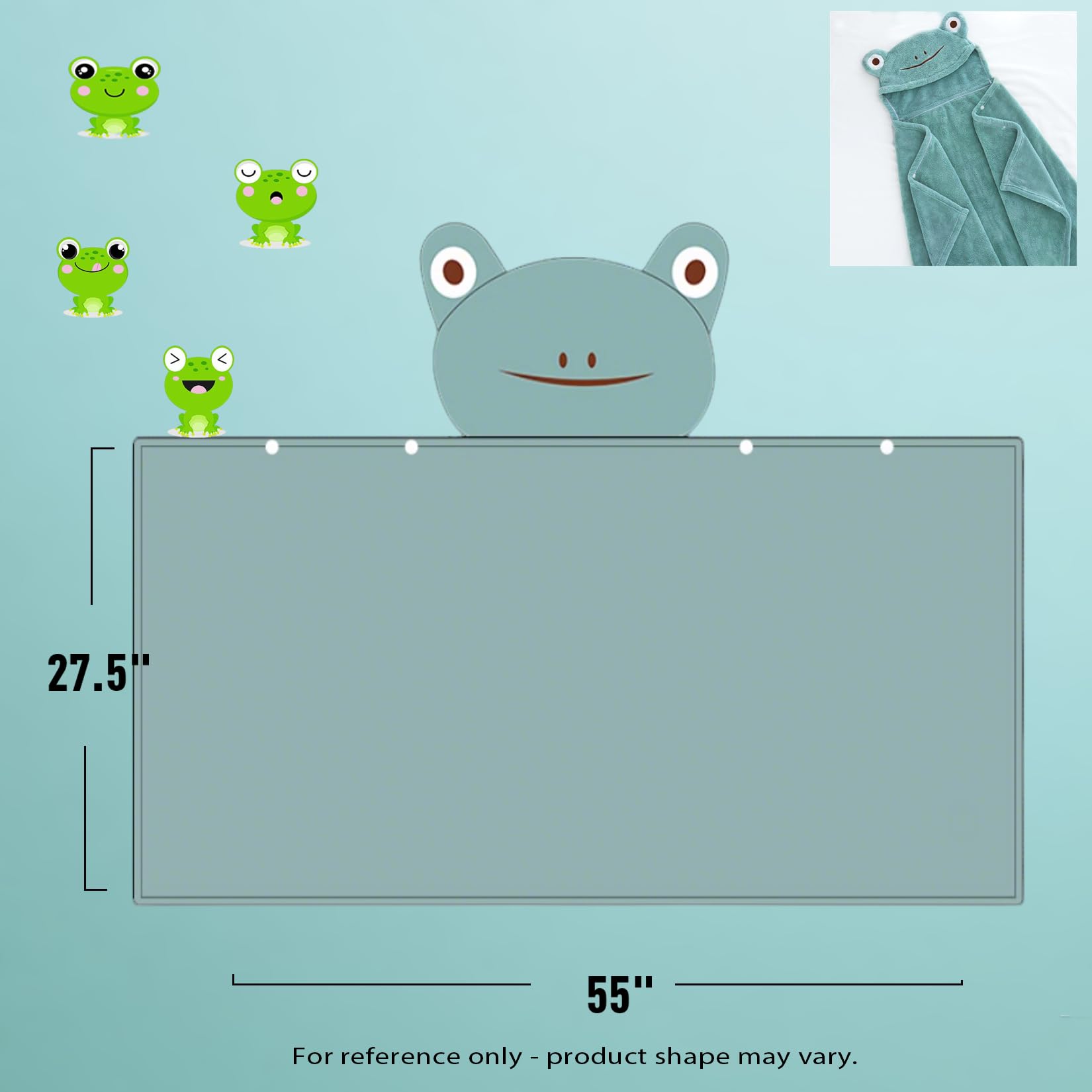 IFaryMes hooded towel elephant design close-up highlights soft fabric for baths