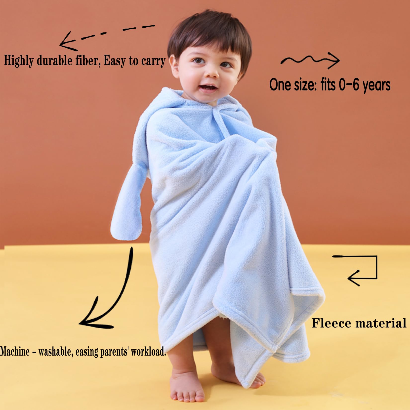 IFaryMes soft coral fleece towel showcases 27.5 x 55 inches for growing kids