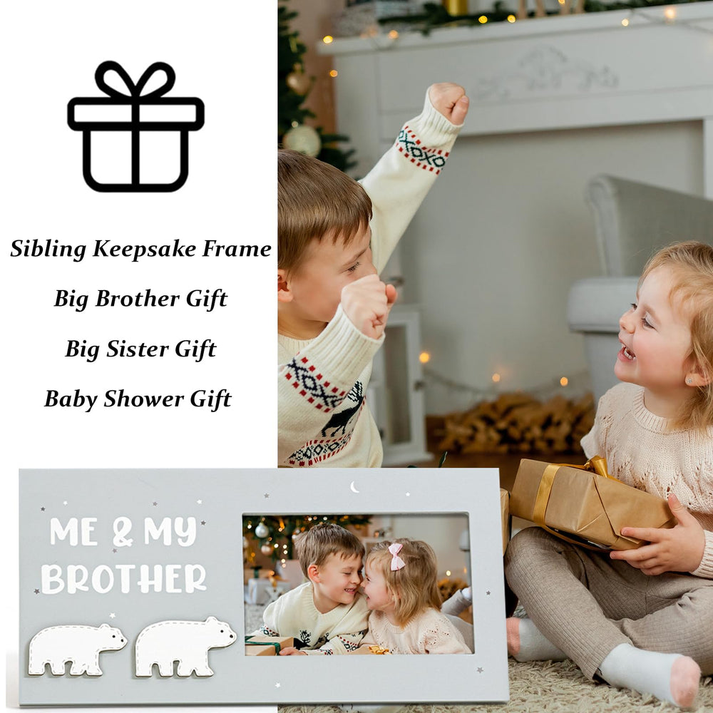 ifeolo Me and My Brother picture frame for 4x6 photos fits standard prints