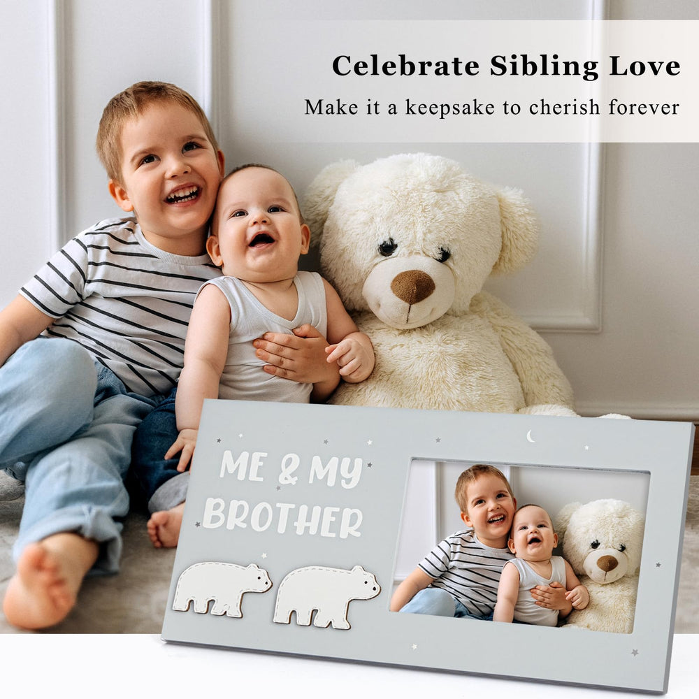 ifeolo Me and My Brother picture frame plexiglass cover protects cherished newborn photos