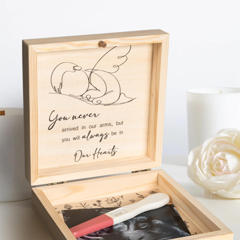 ifeolo Miscarriage Memorial Box pregnancy test slot for small mementos