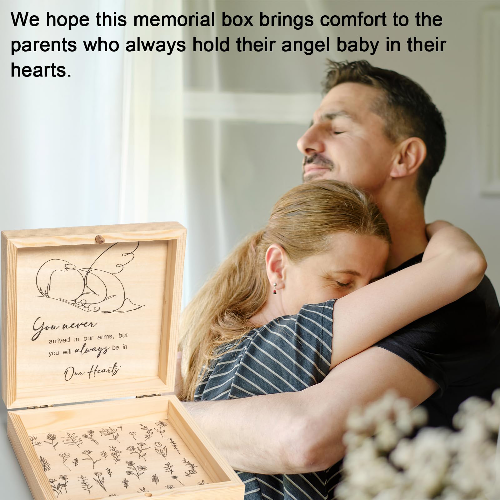 ifeolo Miscarriage Memorial Box small keepsakes section for organized memory keeping