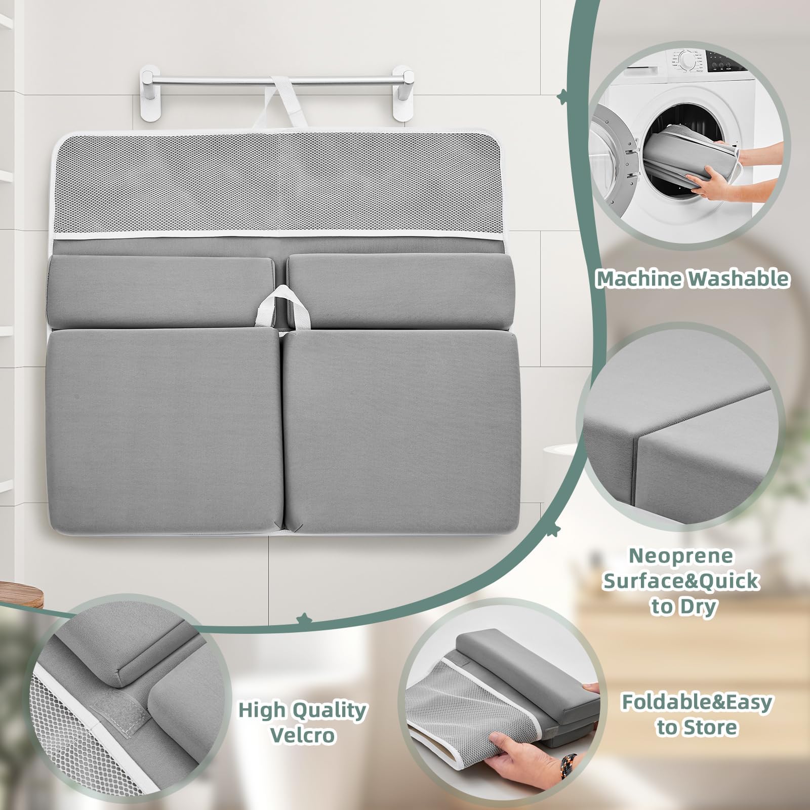 IFNOW 26x11 inch coverage demonstrates broad protection during baths.