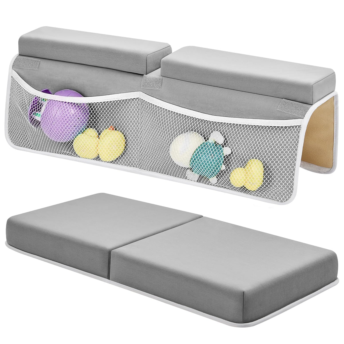 IFNOW baby bath kneeler and elbow rest assembled for comfortable parent bath time, supporting joints.