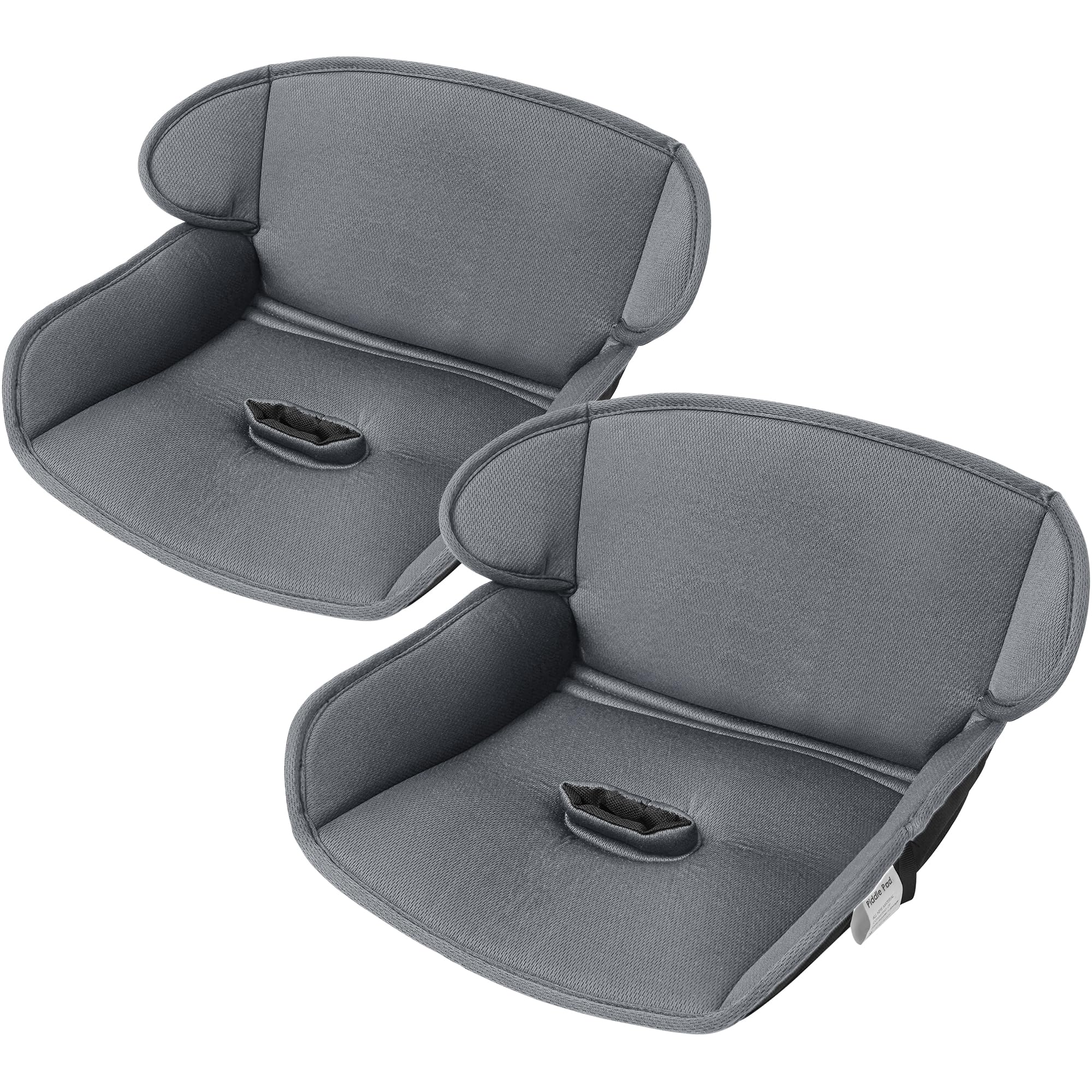Ihaapsi Baby Piddle Pad 2-pack grey pack shown as travel-ready protection for trips