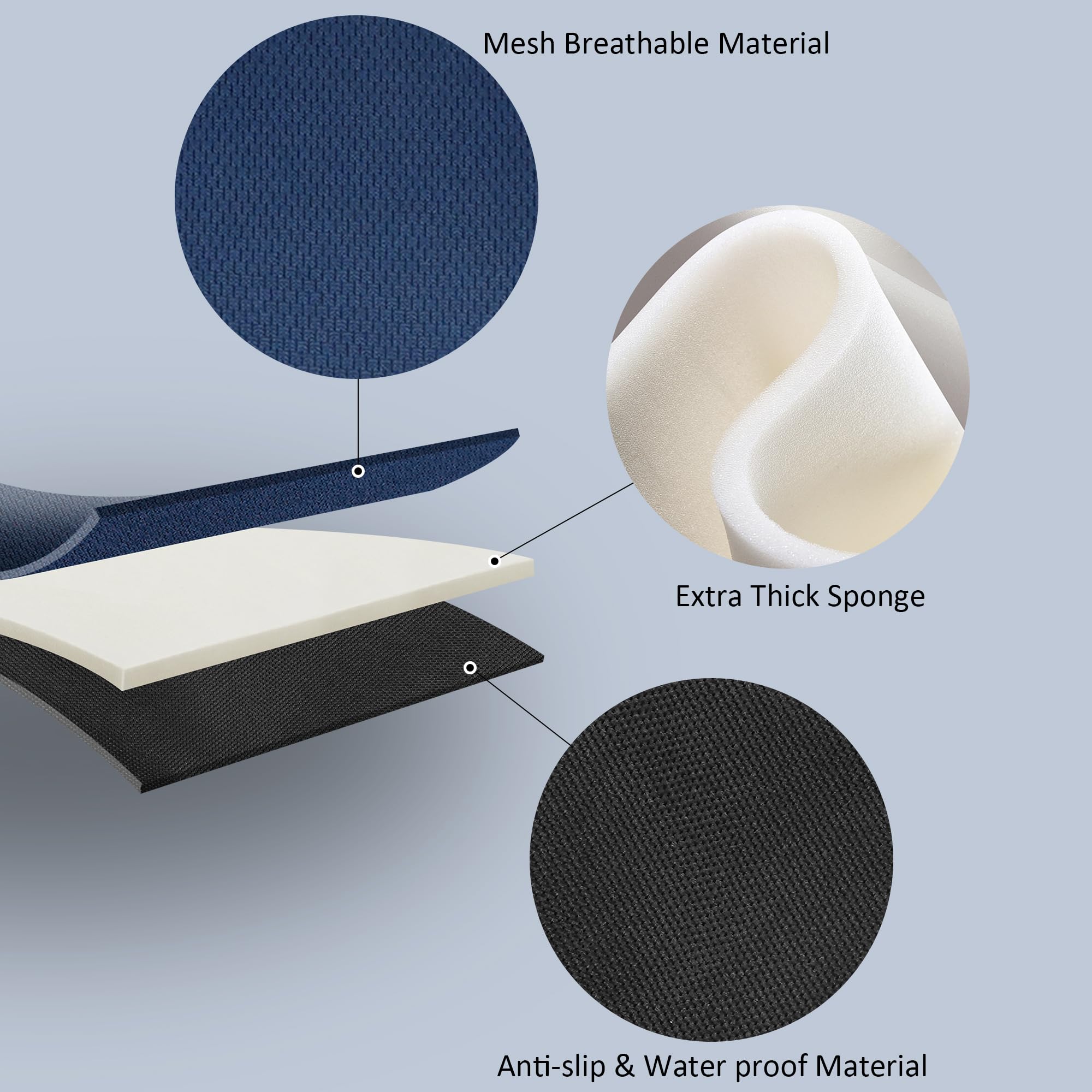 Ihaapsi Baby Piddle Pad universal design fits most car seats and strollers.
