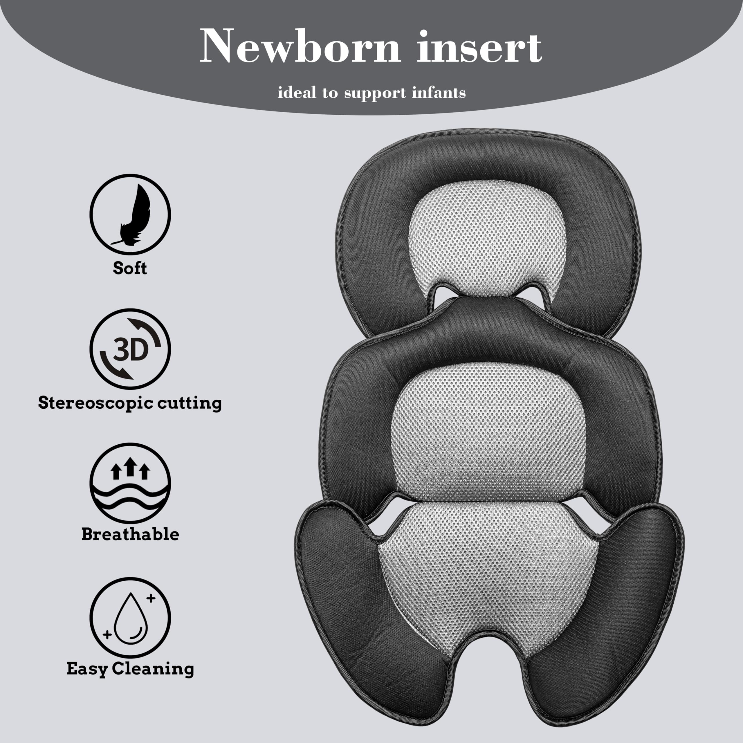 Ihaapsi newborn cushion 3D mesh close-up emphasizes breathable fabric for cooler days.