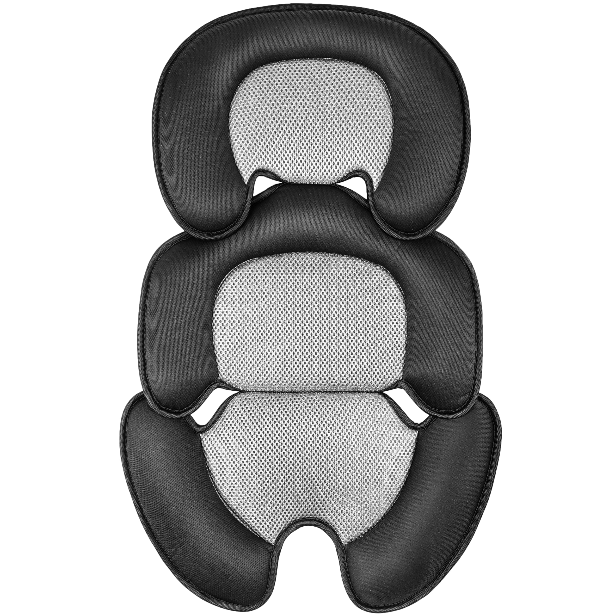Ihaapsi newborn cushion front view demonstrating ergonomic design for comfort during strolls.