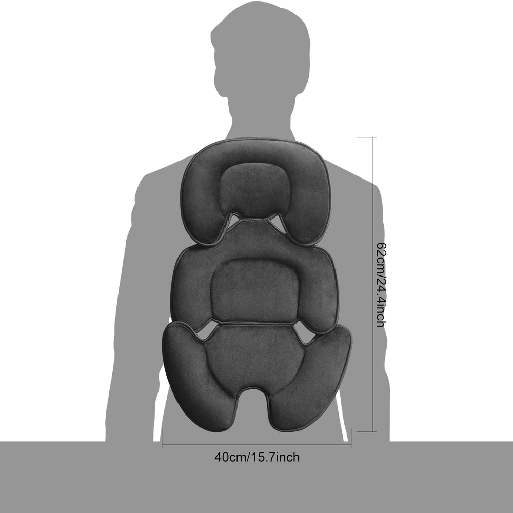 Ihaapsi universal baby seat liner fleece side close-up shows plush softness