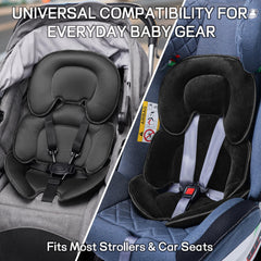 Ihaapsi universal baby seat liner mesh side close-up emphasizes breathability