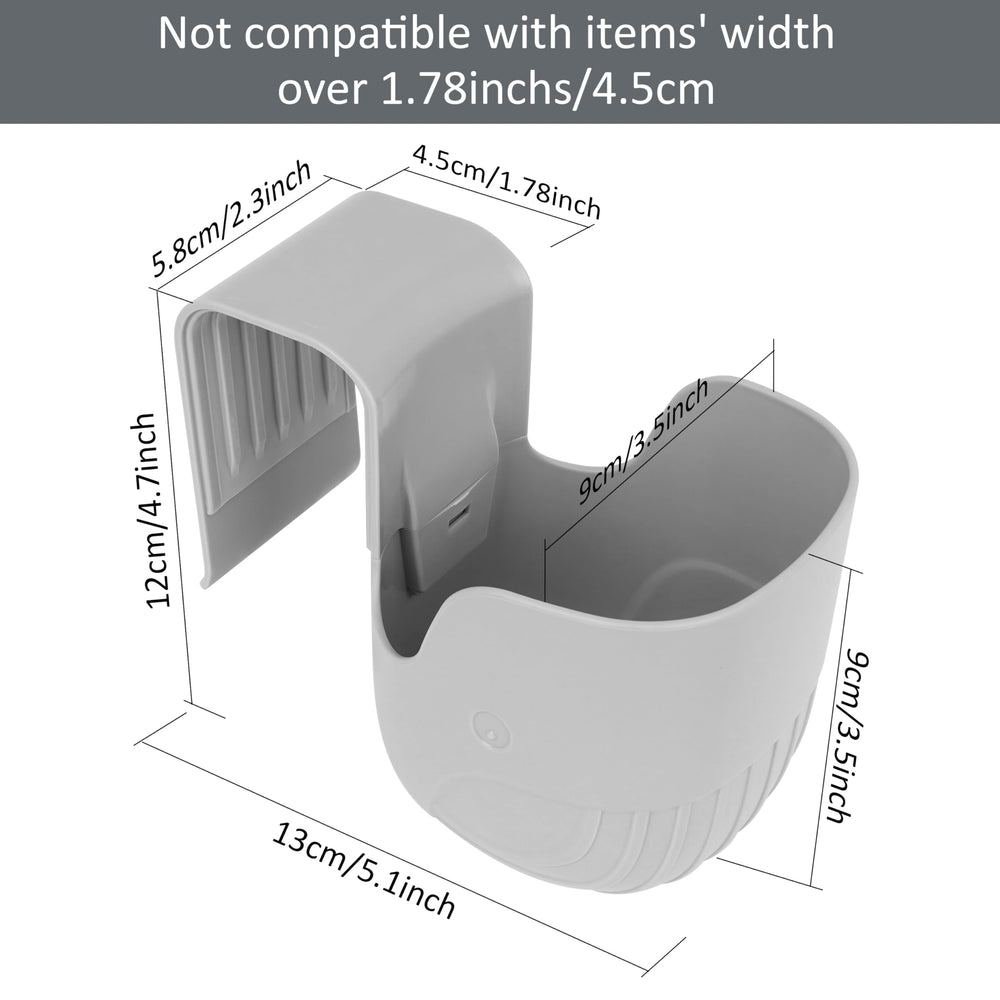 Ihaapsi universal cup holder gray close-up shows durable ABS construction.