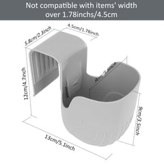 Ihaapsi universal cup holder gray close-up shows durable ABS construction.