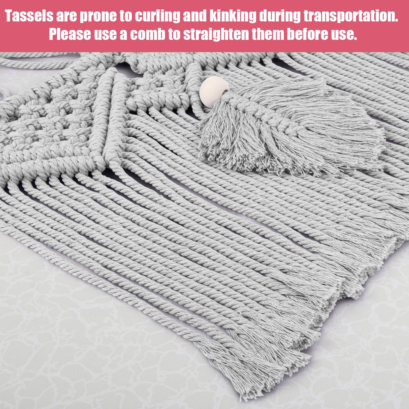 iHansee care instructions for cotton hammock and plush storage