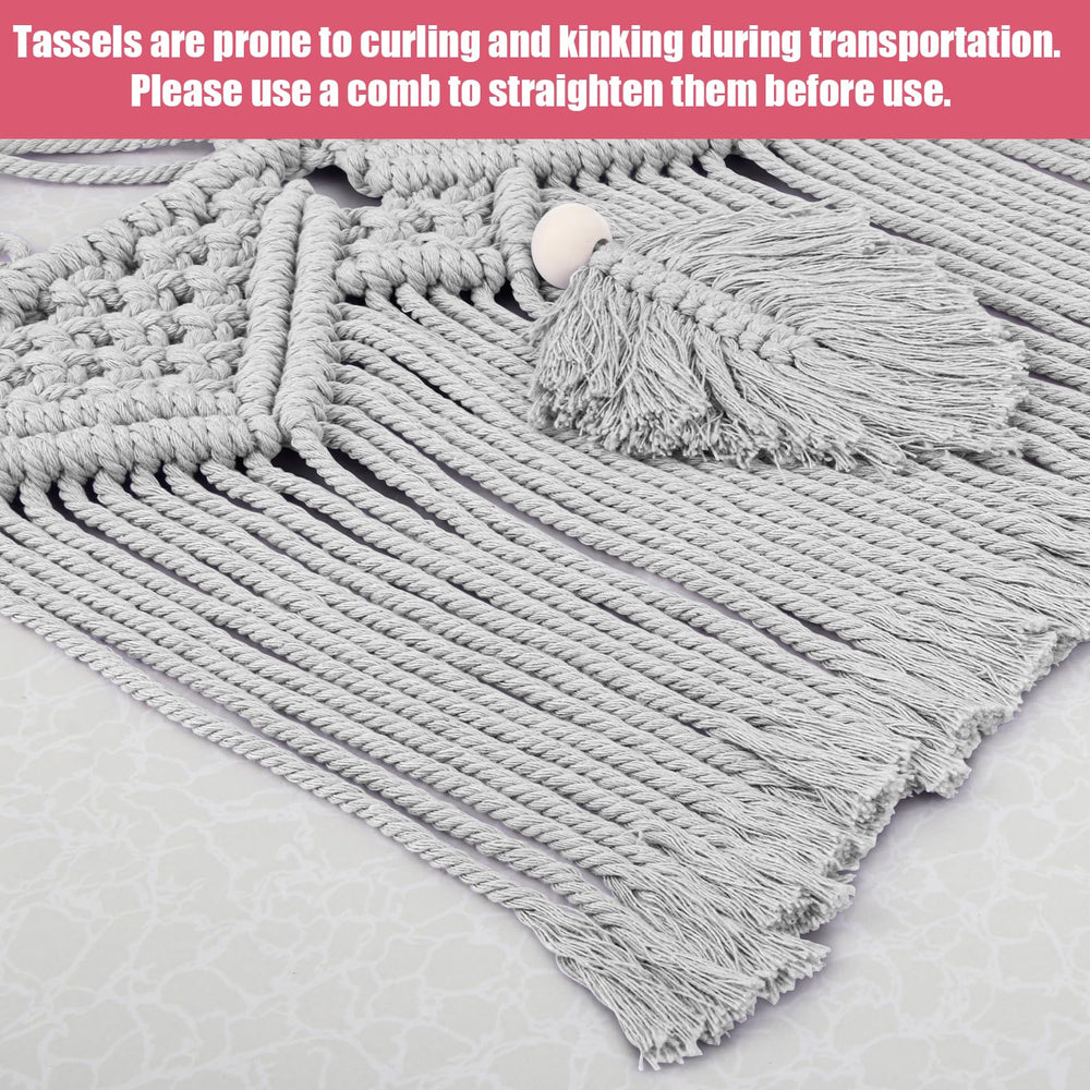 iHansee care instructions for cotton hammock and plush storage