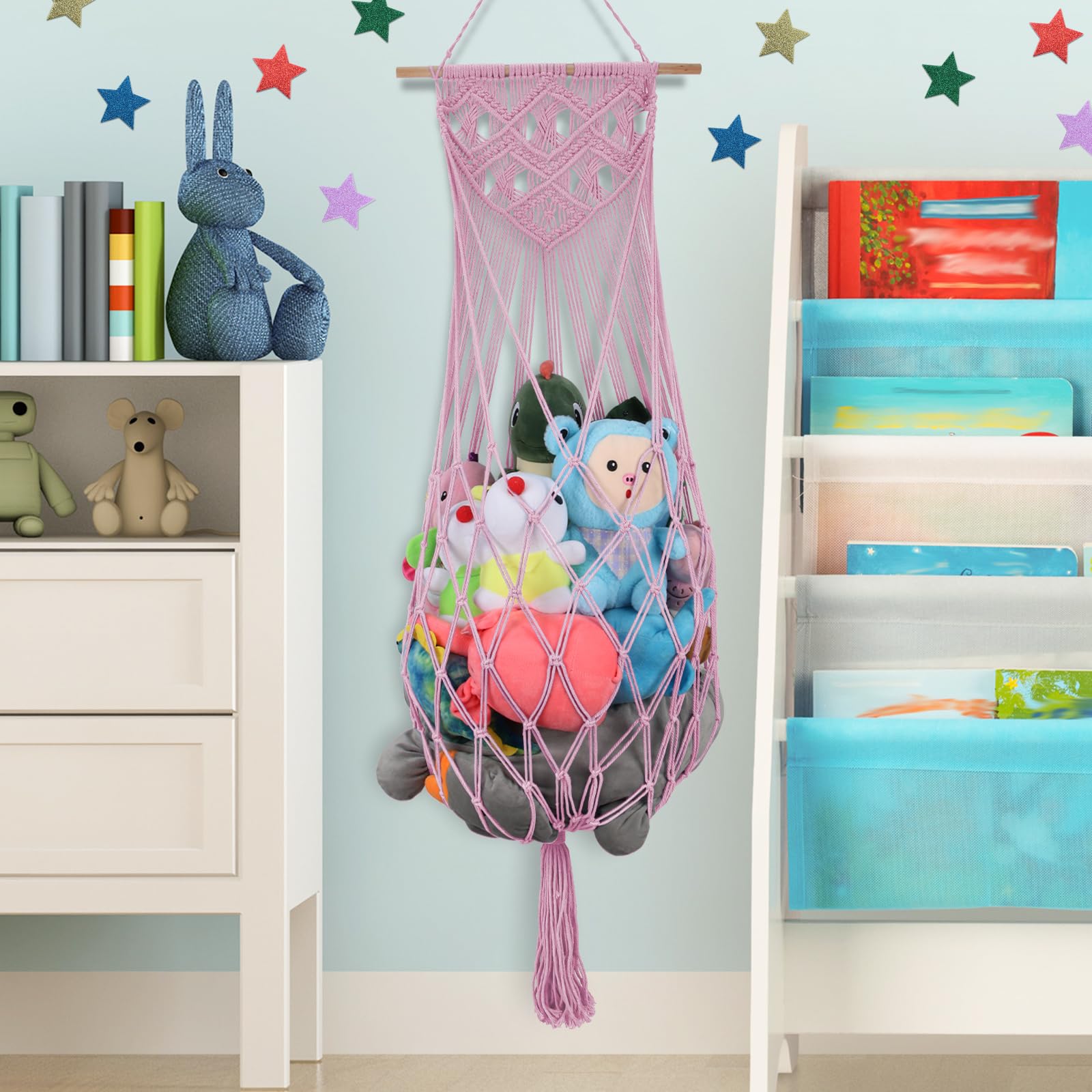 iHansee easy-install-toy-hammock-kit installs quickly for a room refresh.