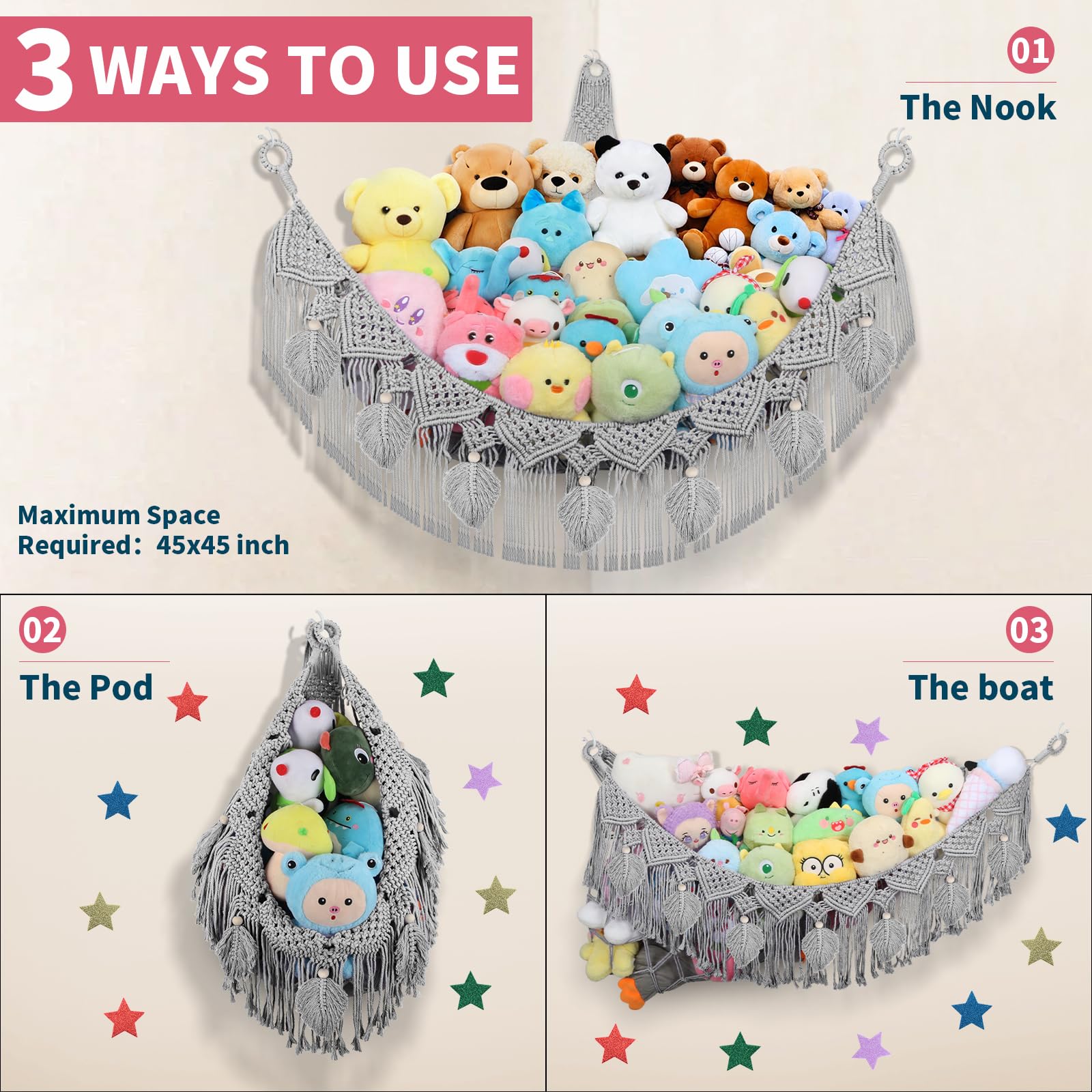 iHansee LED star light accents for a cozy glow in a kid’s room