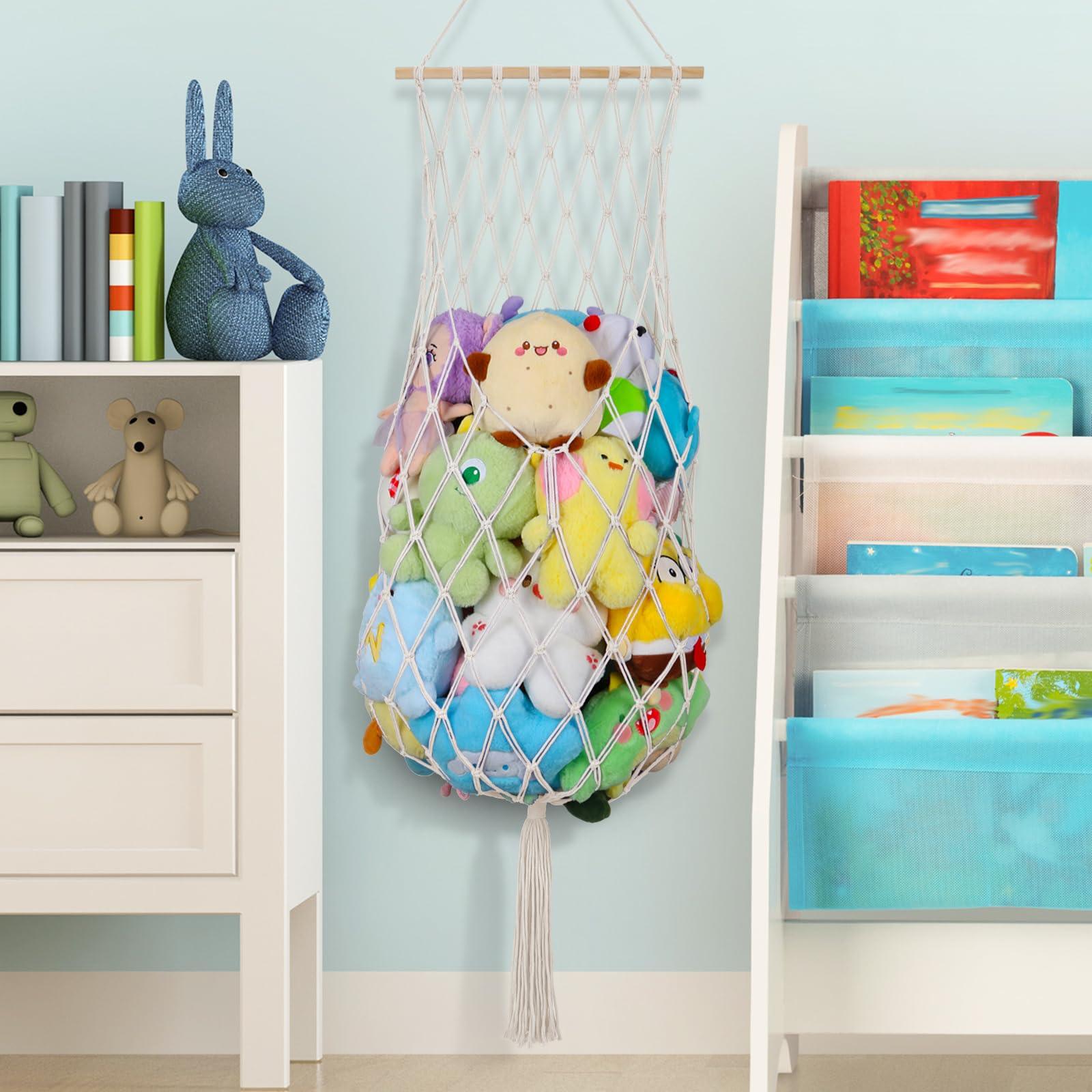 ihansee-space-saving-nursery-decor highlights storage plus stylish room enhancement.