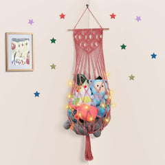 iHansee watermelon-red stuffed-animal-hammock-63in stores plush toys neatly