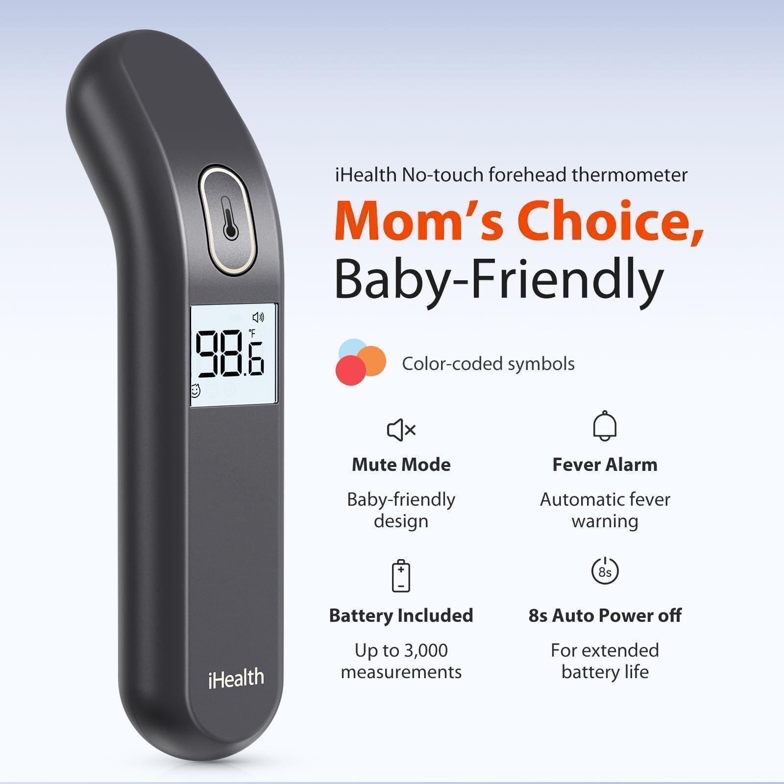 iHealth PT2L color-coded display clearly signals normal, elevated, or high readings.