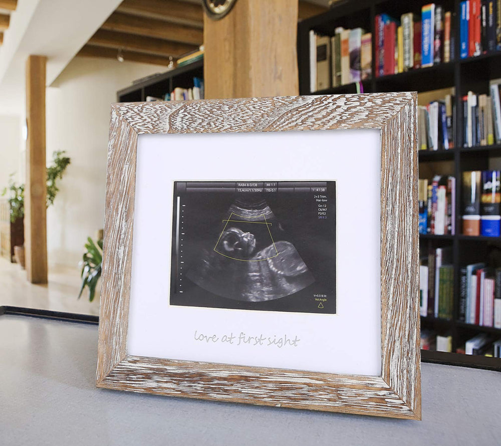 IHEIPYE Sonogram Photo Frame in nursery decor scene emphasizes keepsake quality and family moments.