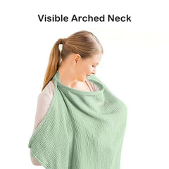 IHIJHD nursing cover adjustable neck strap secured fit during windy days.