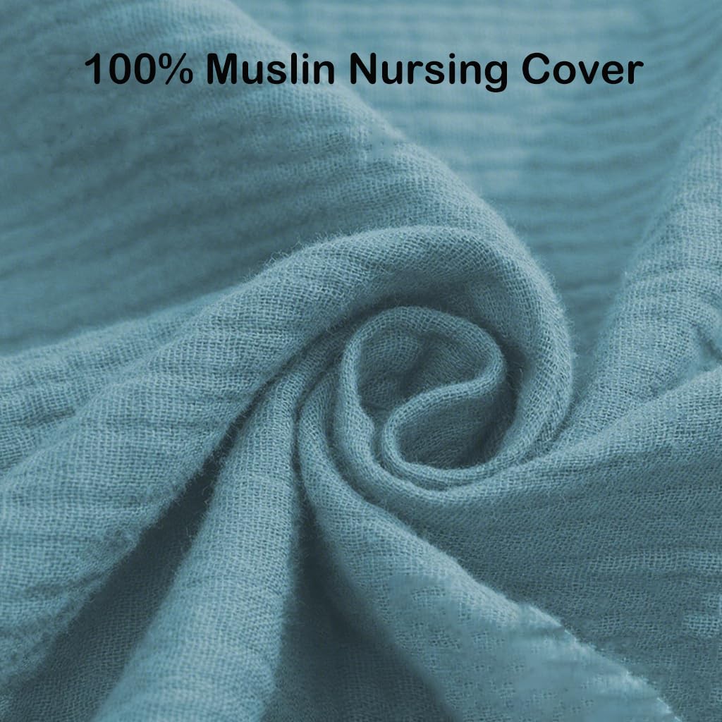 IHIJHD nursing cover arched-neck closeup showing airflow and visibility.