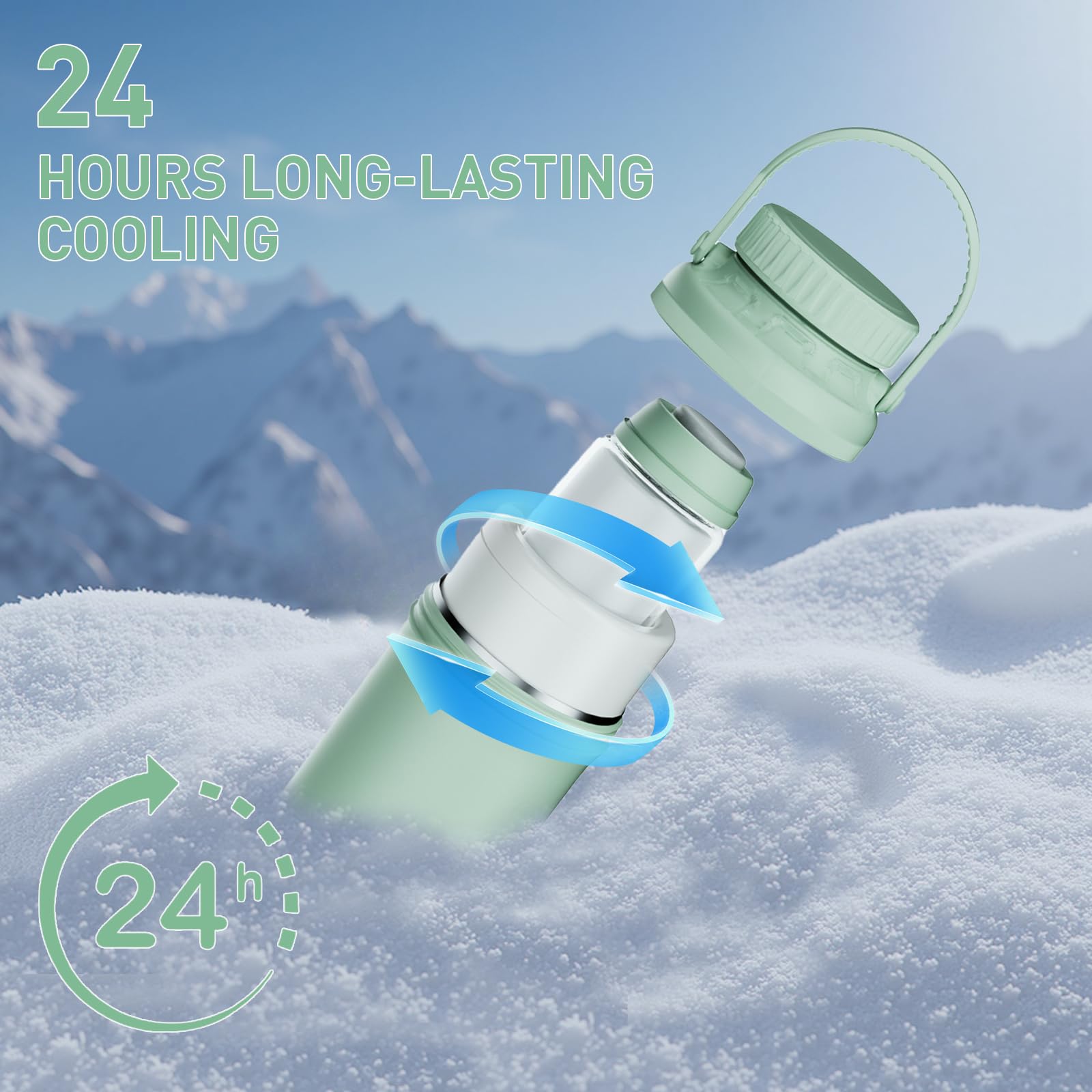 IHOLYLIVE breastmilk cooler 12-hour cooling tube demonstrates extended cold performance on outings.