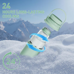 IHOLYLIVE breastmilk cooler 12-hour cooling tube demonstrates extended cold performance on outings.
