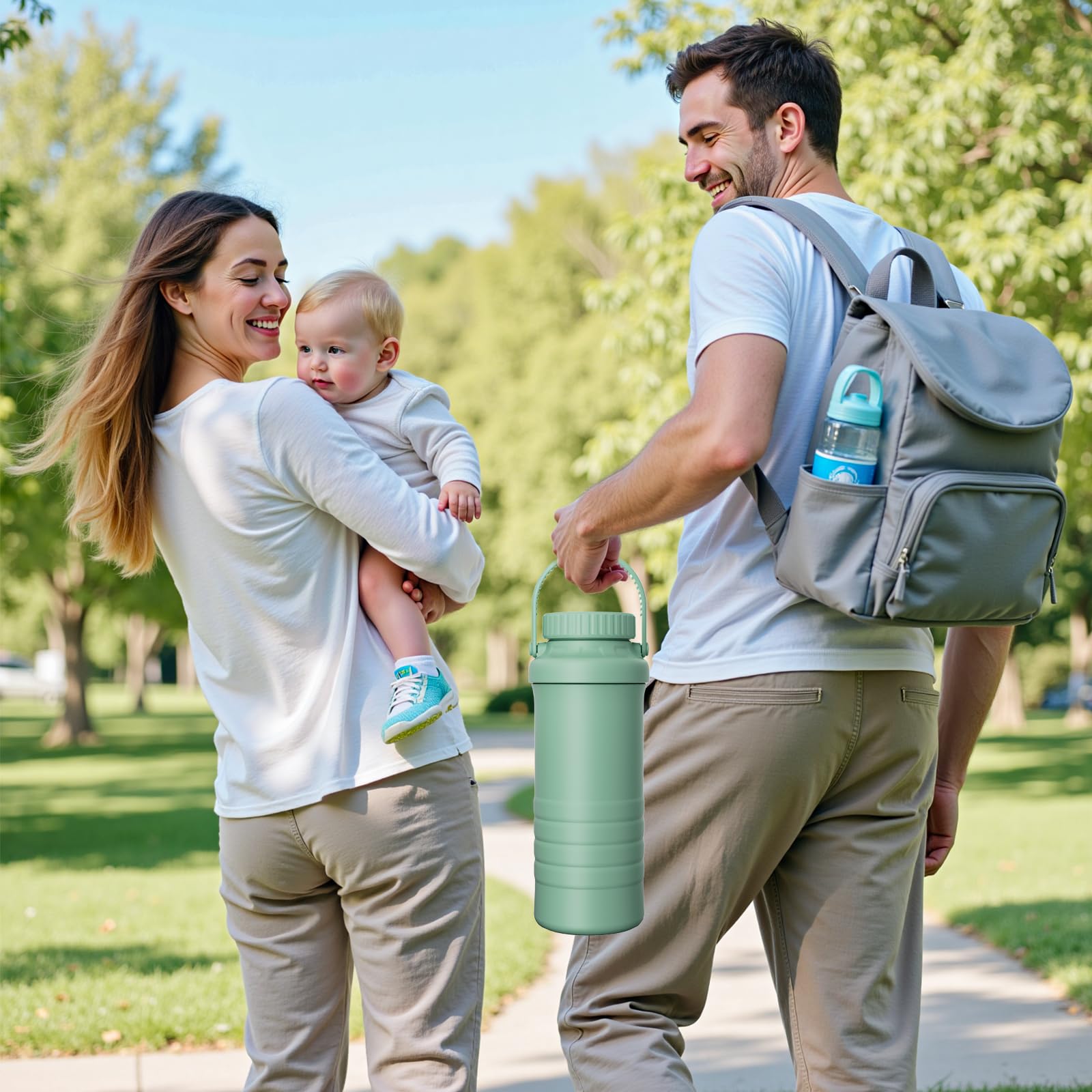 IHOLYLIVE breastmilk cooler bottle lids and seal illustrate secure, spill-free storage.