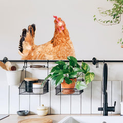 iinuu chicken wall cling window decal adds playful charm to your windows.
