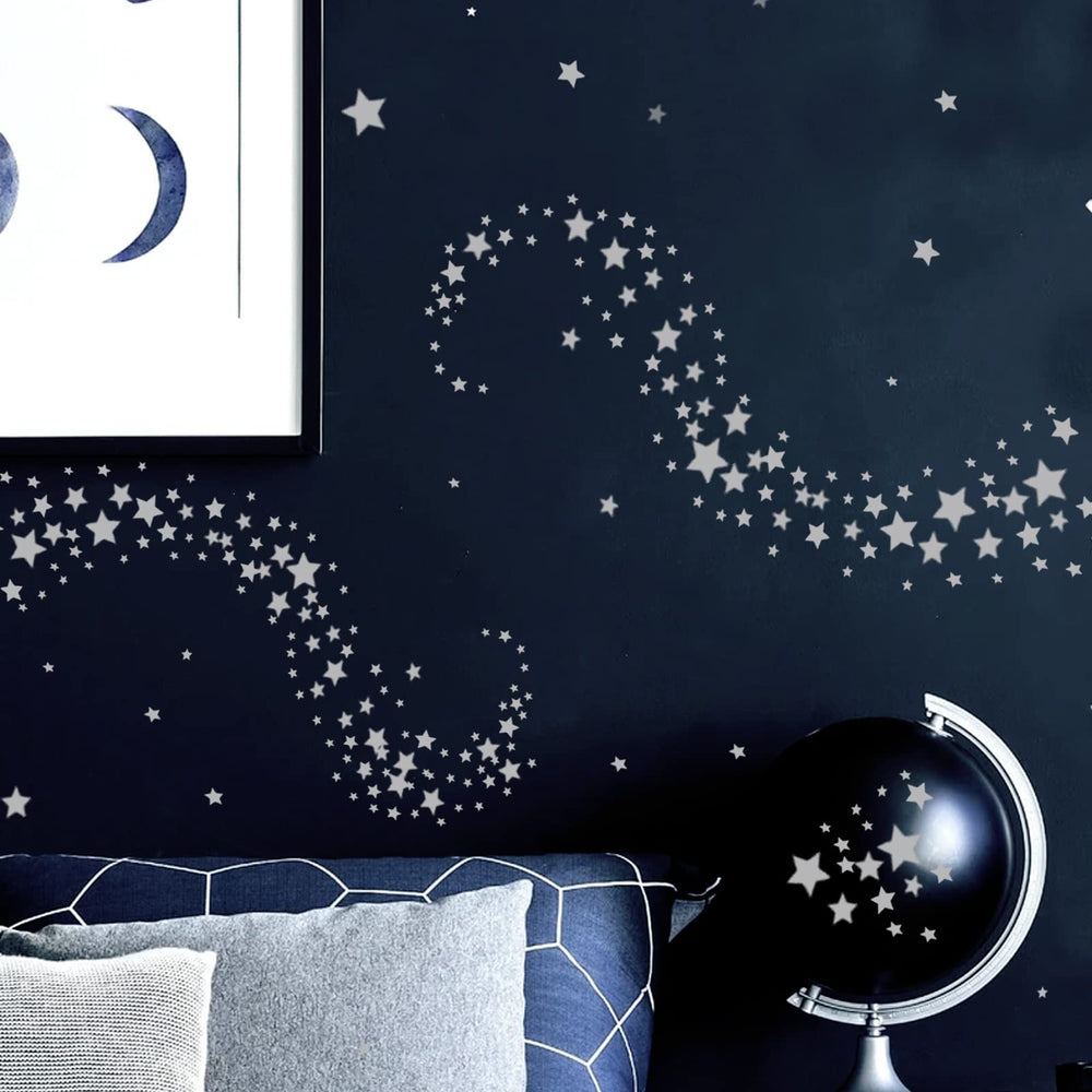 iinuu stars and moon work on glass, metal, and plastic surfaces.