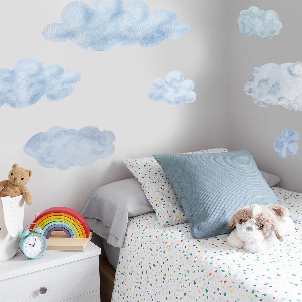 iinuu playroom cloud wall decal set7-4 versatile decor that sticks to clean surfaces