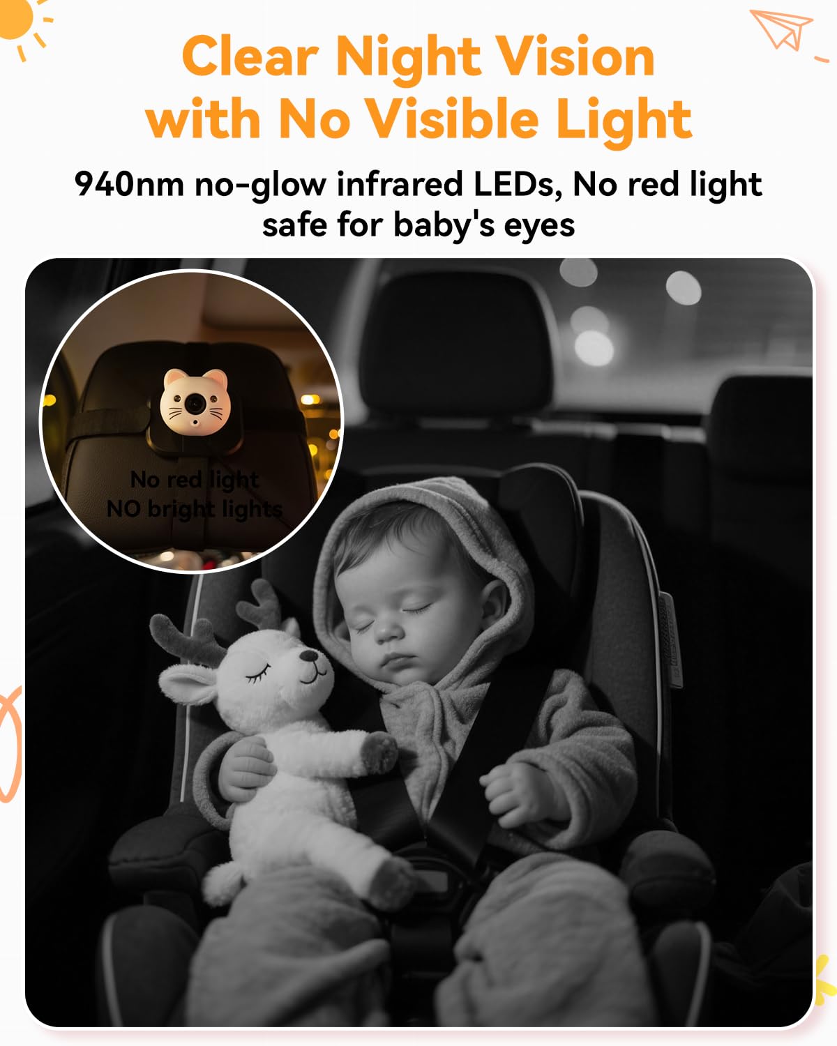 IIWEY auto-dimming night mode lowers glare for a calmer driving experience.