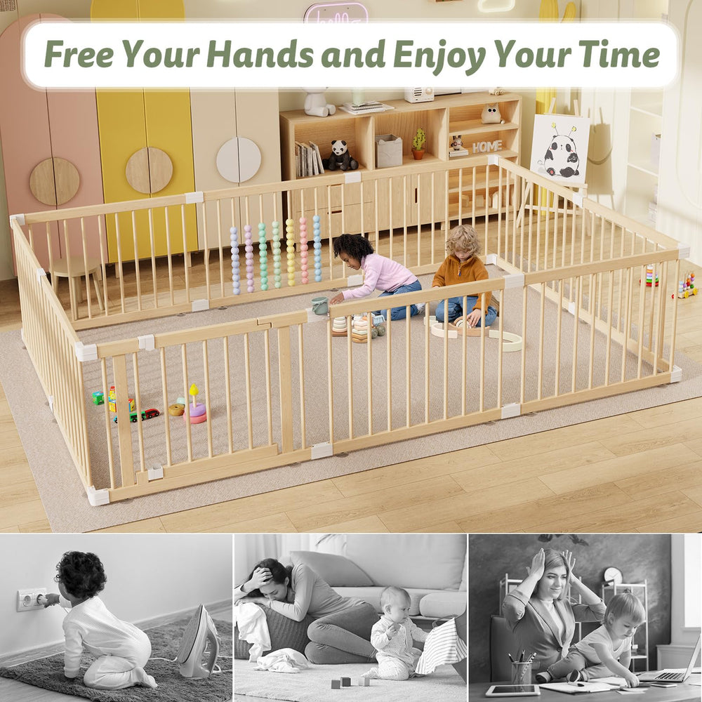 IKALIFE 360° view with parent nearby highlights constant supervision opportunities during busy days.