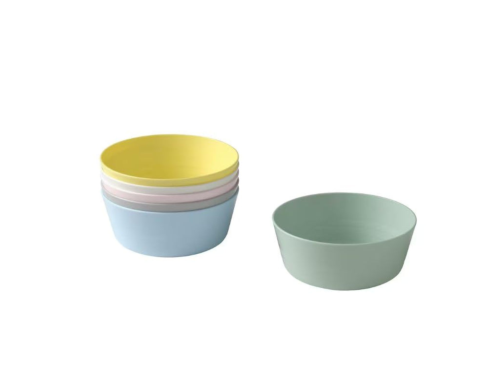 IKEA Kalas BPA-free bowl in assorted colors—dishwasher-safe and microwave-safe for everyday meals.