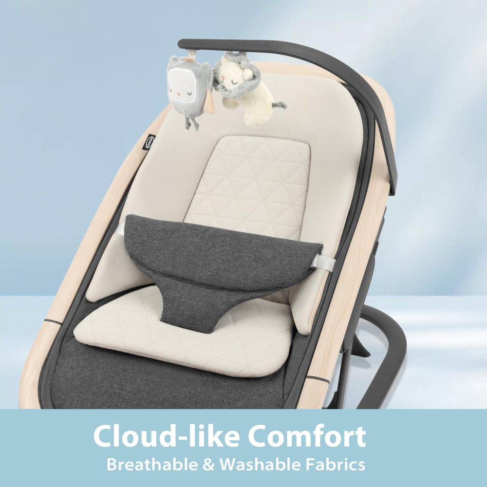 IKOMZY Noah cushion close-up emphasizing removable washable fabric