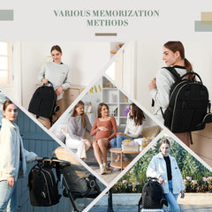 ILCOLPO diaper bag backpack bottle pockets simplify on-the-go feeding.
