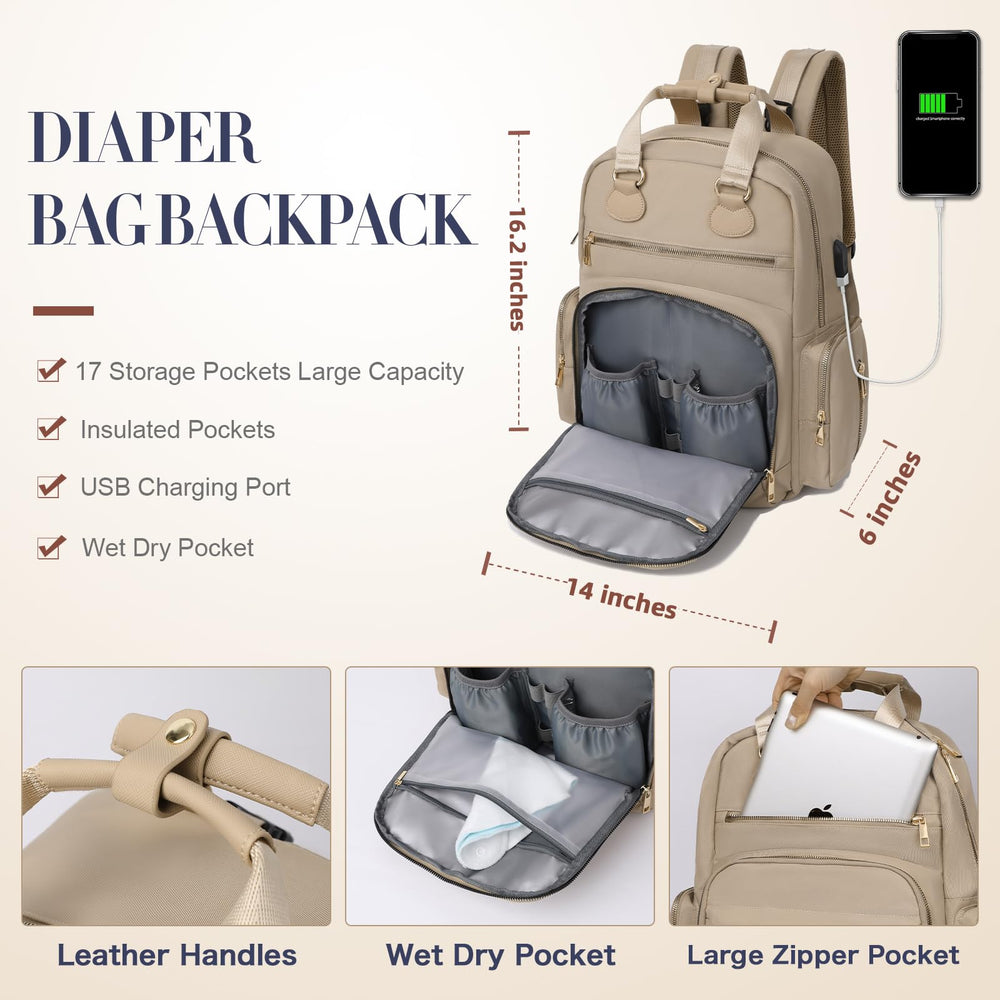 ILCOLPO diaper bag backpack wet bags for easy wet-dry separation