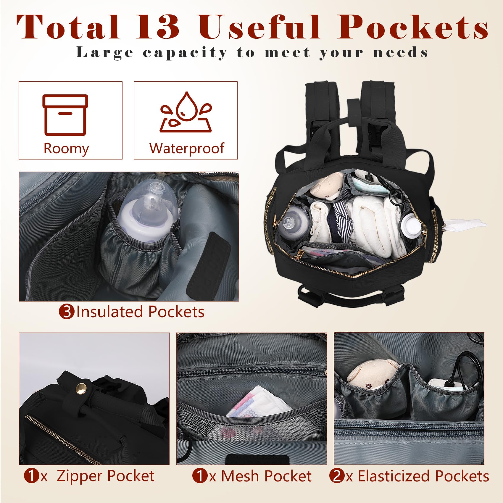 ILCOLPO wet-dry pocket keeps damp clothes separate while on outings