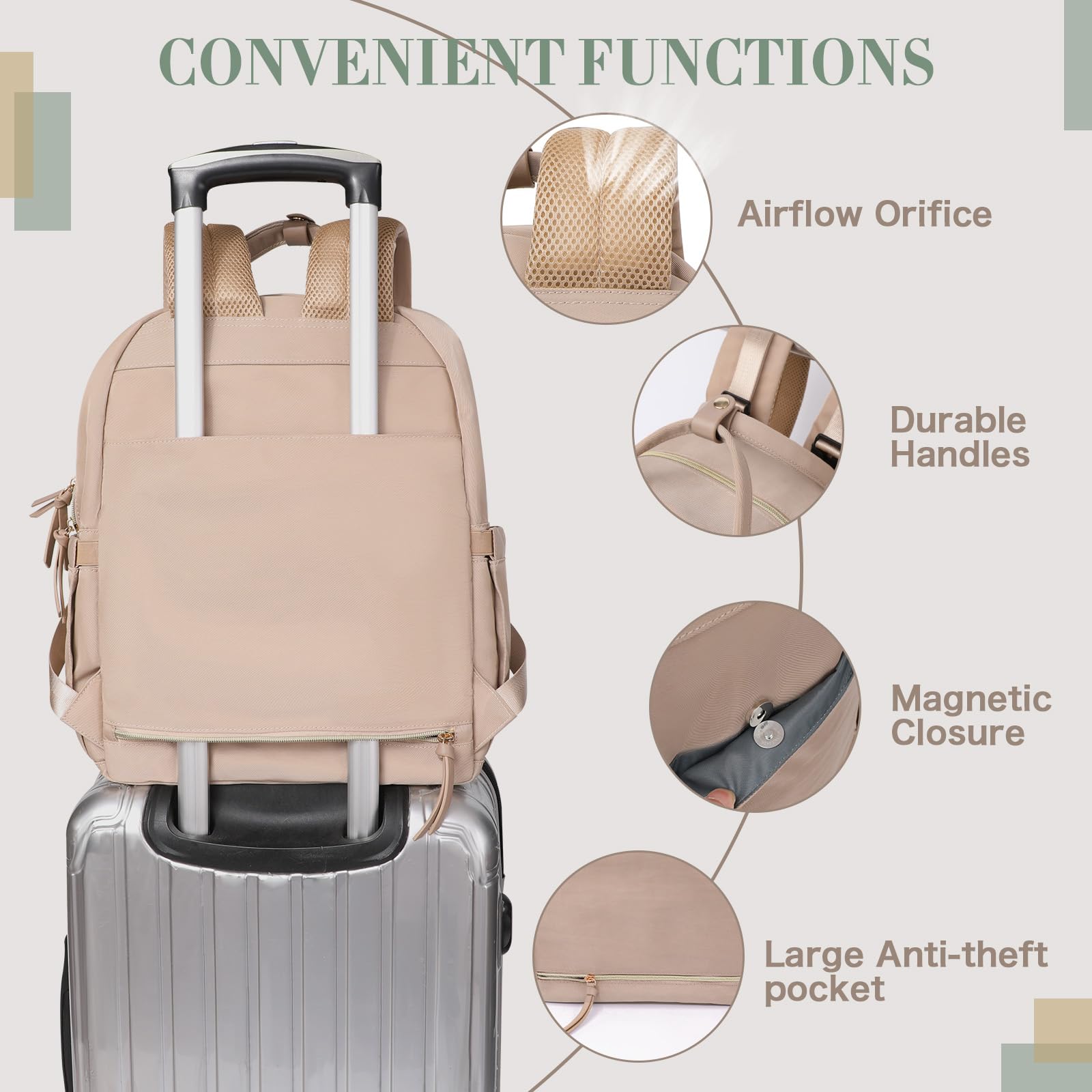 ILCOLPO diaper bag stroller attachment keeps items within reach